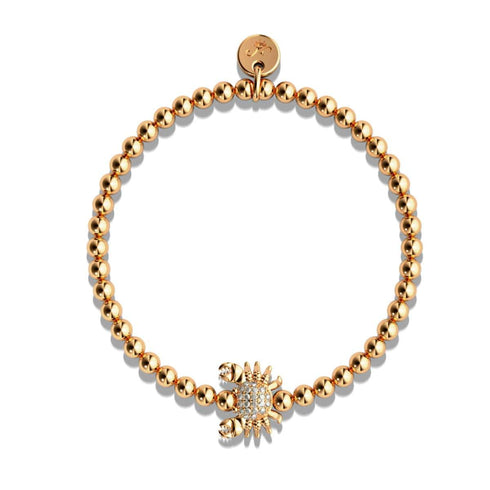 Wendekreis des Krebses | 18 Karat Roségold | Kristall-Seekrabbe